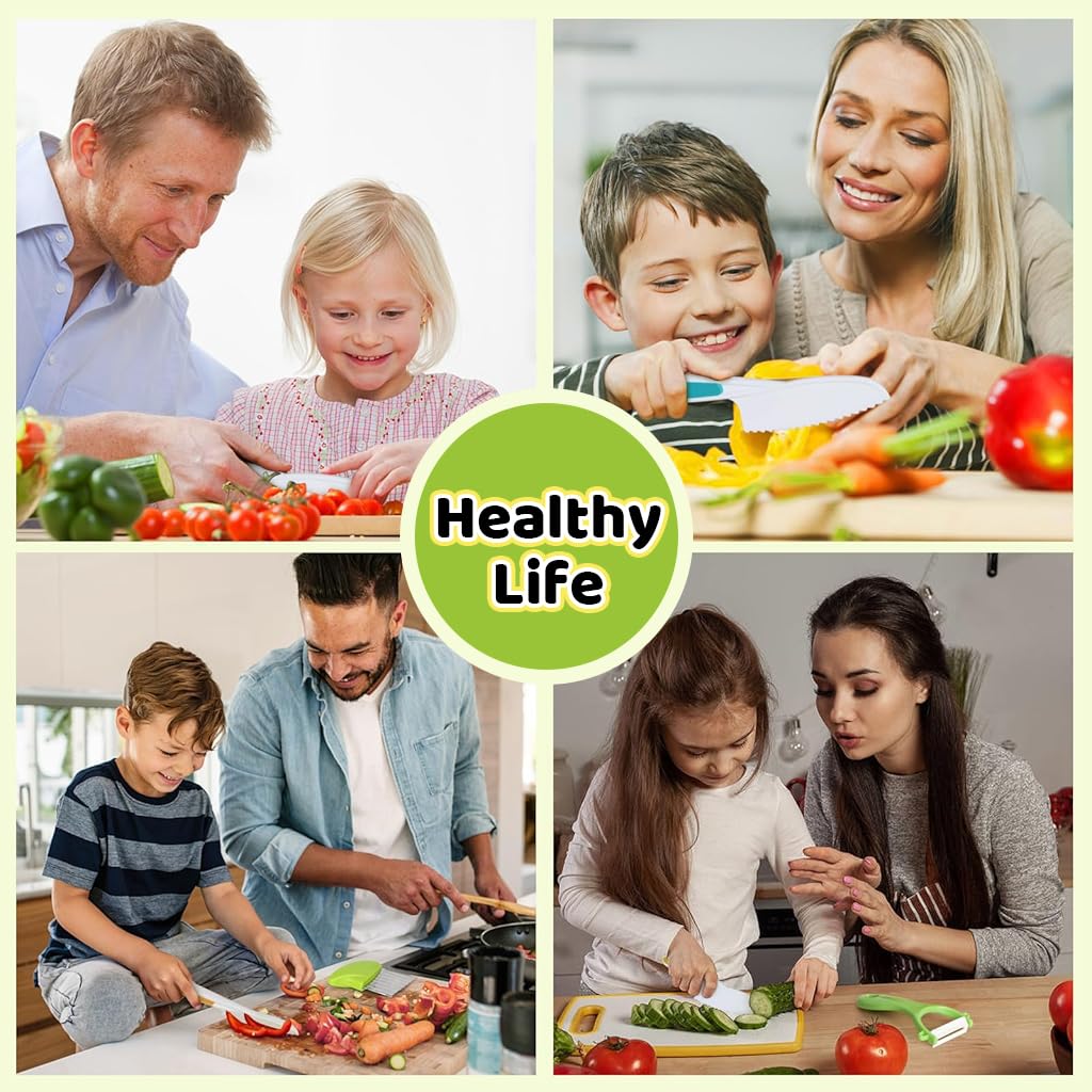 HASTHIP 27Pcs Kids Fruit Cutter Set Kids Kitchen Culinary Set Play House Kitchen Plastic Cutter Kids Hands-on Kitchen Toy with Cutters, Cake Mold Cutting Board, Peeler, Safety Gloves HASTHIP 27Pcs Kids Fruit Cutter Set Kids Kitchen Culinary Set Play House Kitchen Plastic Cutter Kids Hands-on Kitchen Toy with Cutters, Cake Mold Cutting Board, Peeler, Safety Gloves